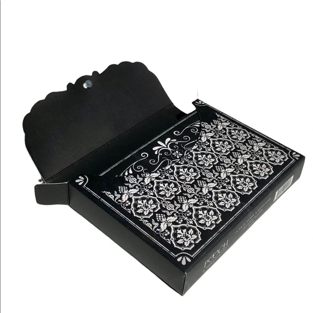 Pooch & Sweetheart Embellished Pouch Black & White Thank You Cards, 10ct (90128)
